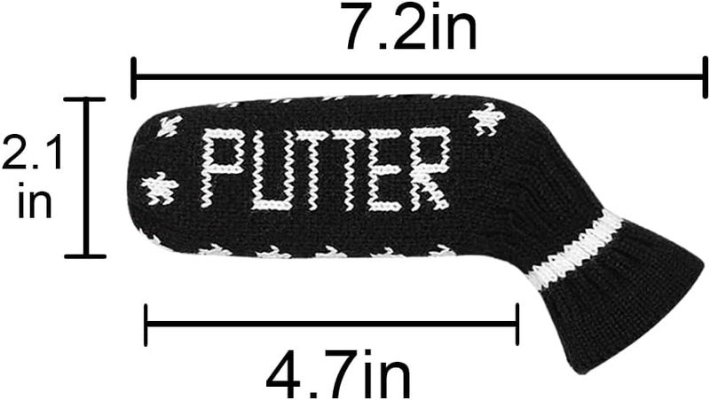 Scott Edward Blade Putter Cover Knitted, 1 Piece in Pack, Fits Golf Blade Putters Cute and Soft Double Sided Customization - Image 5