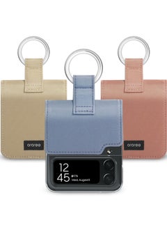 araree Araree Stylish Case Ring Diary Galaxy Z Flip4 5G, Compactible Ring Rigid Grip for Samsung Galaxy Z Flip4 5G - Sky Blue  - Image 2