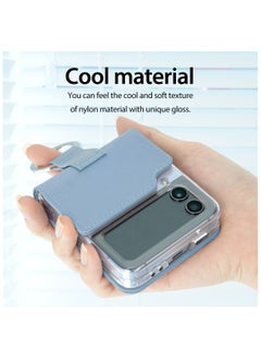 araree Araree Stylish Case Ring Diary Galaxy Z Flip4 5G, Compactible Ring Rigid Grip for Samsung Galaxy Z Flip4 5G - Sky Blue  - Image 5