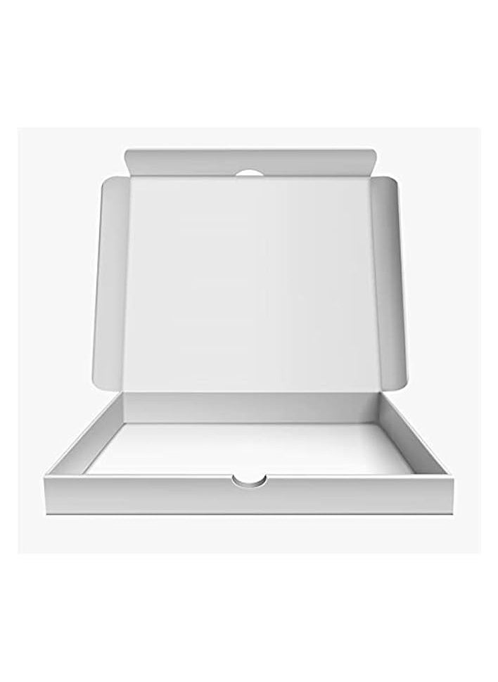Pizza Box White – 33x33cm White Pizza Boxes Square Flat Cardboard Boxes, Disposable Pizza Box