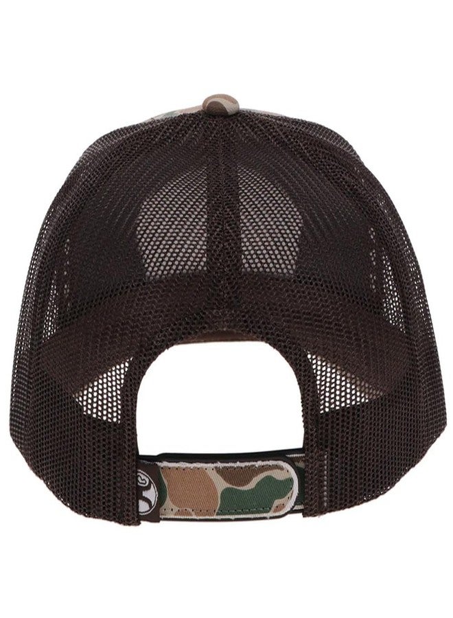 HOOEY Outfitters Critter Camo Snapback Hat - Mesh Back Trucker Cap for Men, Hunting & Fishing Hat, Duck Camo Baseball Cap (US, Alpha, One Size, Camo/Brown) - Image 4