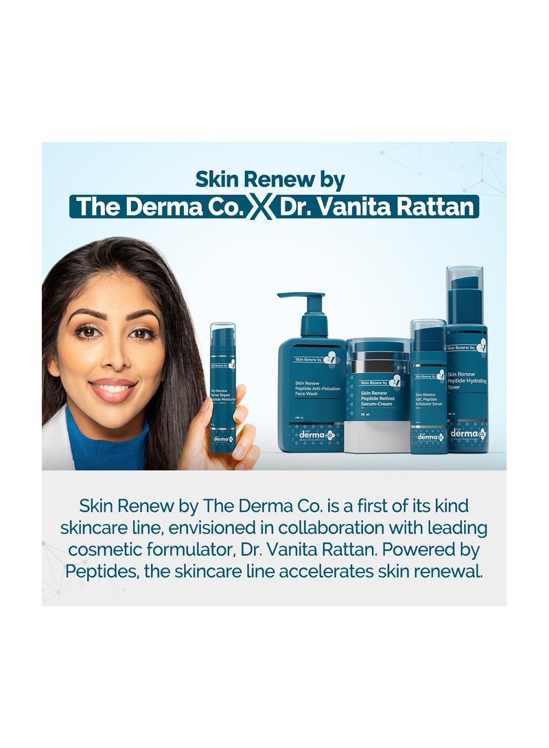 The Derma Co. x Dr.V Skin Renew Barrier Repair Peptide Moisturizer-Peptide & Vitamin C-50ml|Repairs Skin Barrier & Deeply Moisturizes|Aids Skin Regeneration|Moisturizes & Strengthens Skin Barrier - Image 2