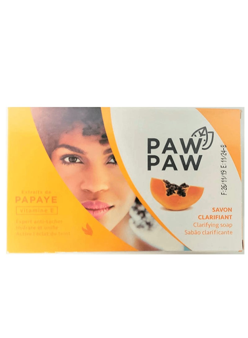 باو باو ثلاثة قطع من صابون منقي بالبابايا وفيتامين هـ 180X3 جم - Image 3