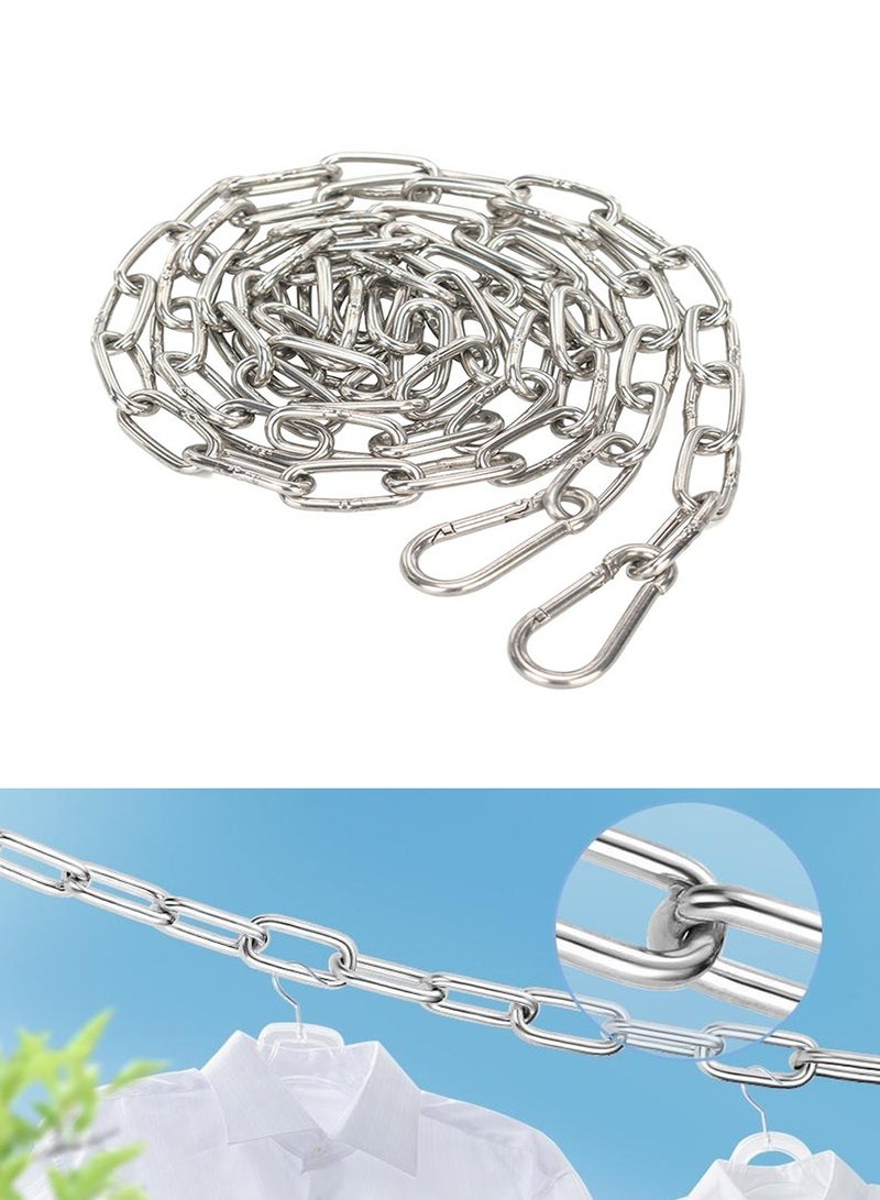 BEIRUI 5 m eters long Stainless steel chain, swing chain, clothesline chain, hanging basket chain, fence chain, indoor and outdoor hardware accessories - Image 1