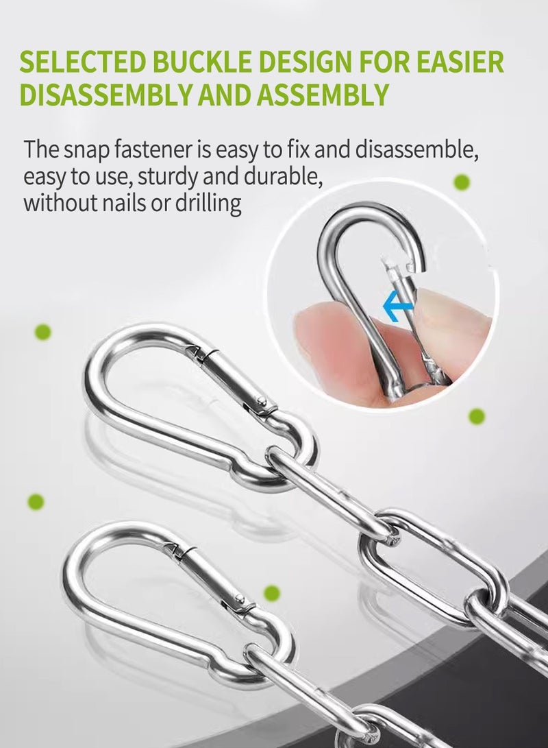 BEIRUI 5 m eters long Stainless steel chain, swing chain, clothesline chain, hanging basket chain, fence chain, indoor and outdoor hardware accessories - Image 4