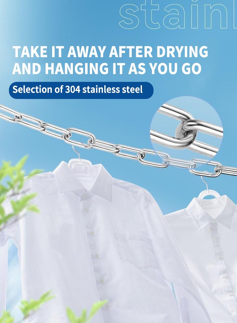 BEIRUI 5 m eters long Stainless steel chain, swing chain, clothesline chain, hanging basket chain, fence chain, indoor and outdoor hardware accessories - Image 2