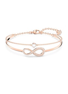 Women's Infinity Symbol Rhodium Plated Gold Bracelet