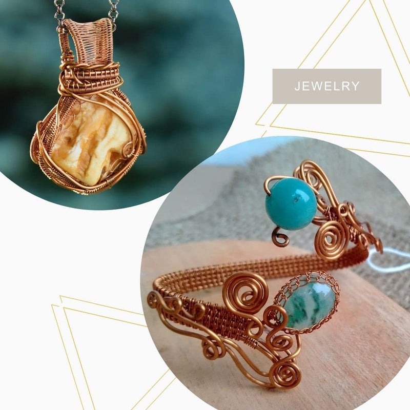 Artistic Wire 26 Gauge Bare Copper Craft Jewelry Wrapping Wire, 30 yd - Image 2