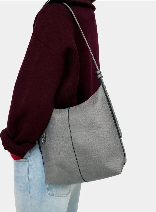 بارفوا حقيبة كتف مع نقش حيواني