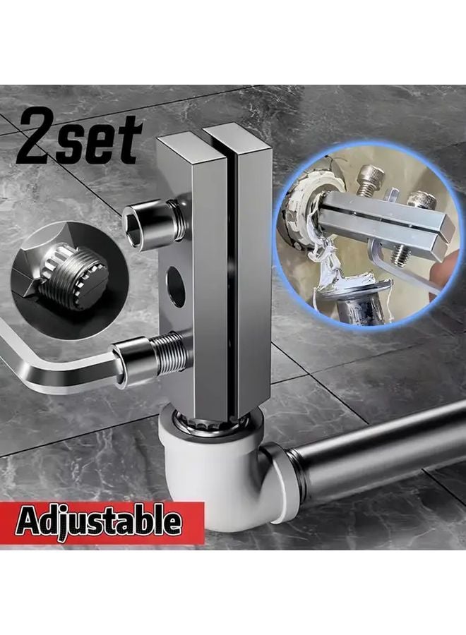 New Model Manual Powerful Pipe Breaker Removal Tool Set 2 Sets Adjustable Metal Plumbing HVAC - Image 2