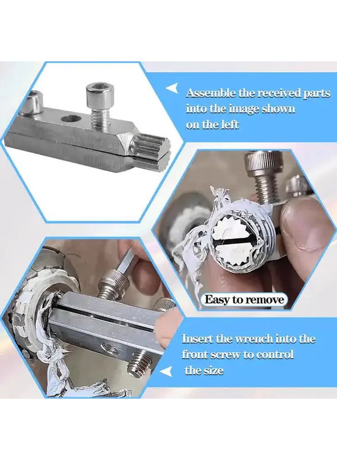 New Model Manual Powerful Pipe Breaker Removal Tool Set 2 Sets Adjustable Metal Plumbing HVAC - Image 3