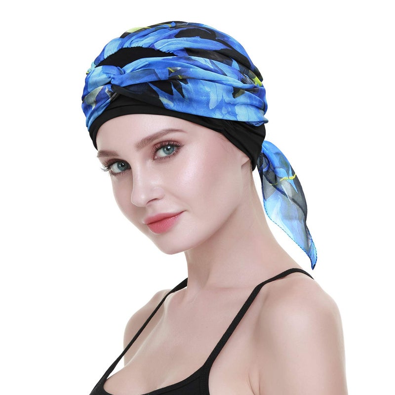 FocusCare Cancer Headwear Scarves for Chemo Women Fitted Bandana Hair Loss Headwrap Cap - Image 3