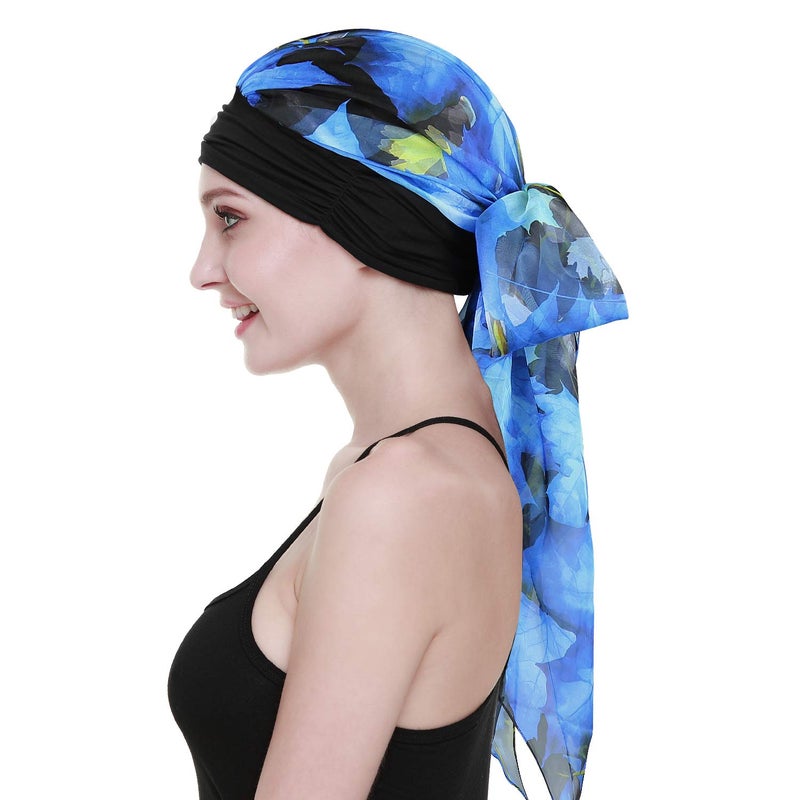 FocusCare Cancer Headwear Scarves for Chemo Women Fitted Bandana Hair Loss Headwrap Cap - Image 2