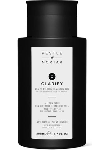 Pestle & Mortar Pestle  Mortar Clarify 2 BHA solution Salicylic Acid toner Acne Treatment and Clear Breakouts Facial Exfoliant to Remove Excess Oil Without Stripping Skin Barrier 676 oz 
