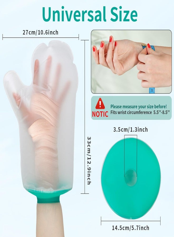 SUPERNIGHT Waterproof Hand Cast Cover for Shower Adult, Hand Cover for Shower After Surgery, Bath Watertight Wrist Wound Protector Reusable Bandage Sleeve Bags for Broken Hand, Wrist, Fingers - Image 2