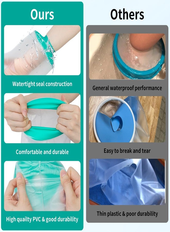 SUPERNIGHT Waterproof Hand Cast Cover for Shower Adult, Hand Cover for Shower After Surgery, Bath Watertight Wrist Wound Protector Reusable Bandage Sleeve Bags for Broken Hand, Wrist, Fingers - Image 5