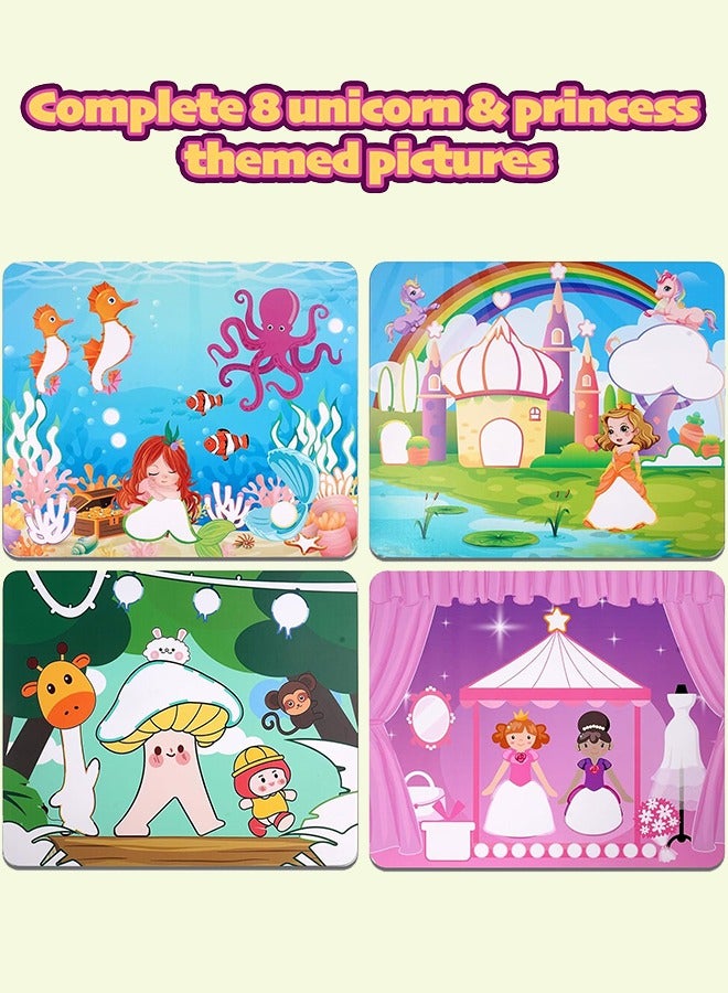 Organizer Art Activity Cartoon Sticker, No Mess Sticker Art for Kids, Craft Kits, DIY Activity, Gifts for Boys & Girls Ages 3, 4, 5, 6, 7, Travel Toys - Image 4