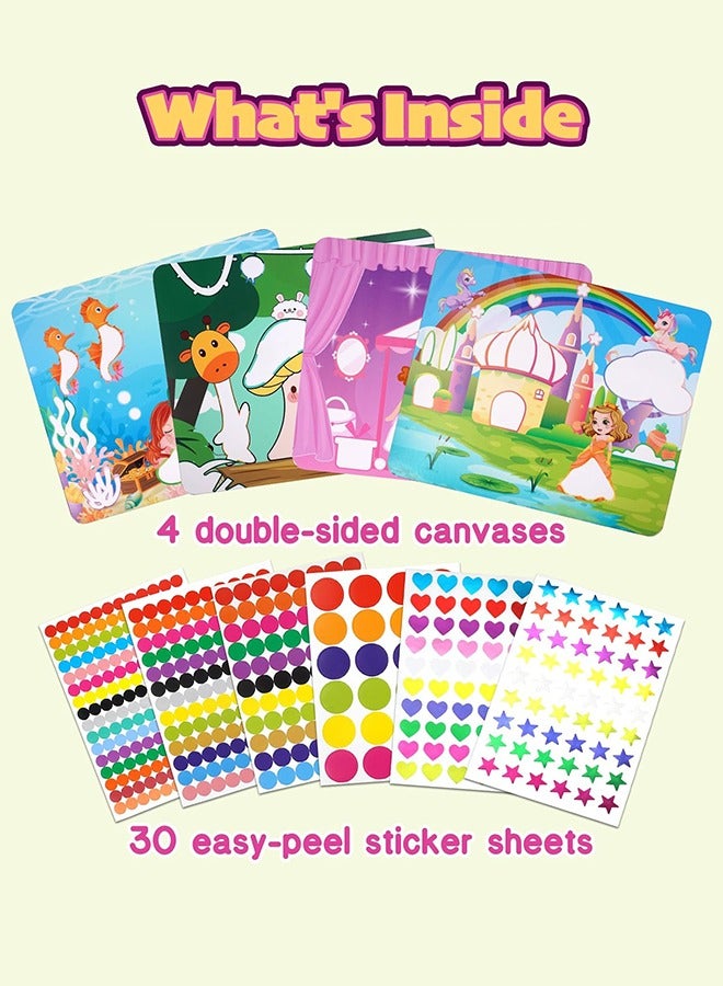 Organizer Art Activity Cartoon Sticker, No Mess Sticker Art for Kids, Craft Kits, DIY Activity, Gifts for Boys & Girls Ages 3, 4, 5, 6, 7, Travel Toys - Image 3