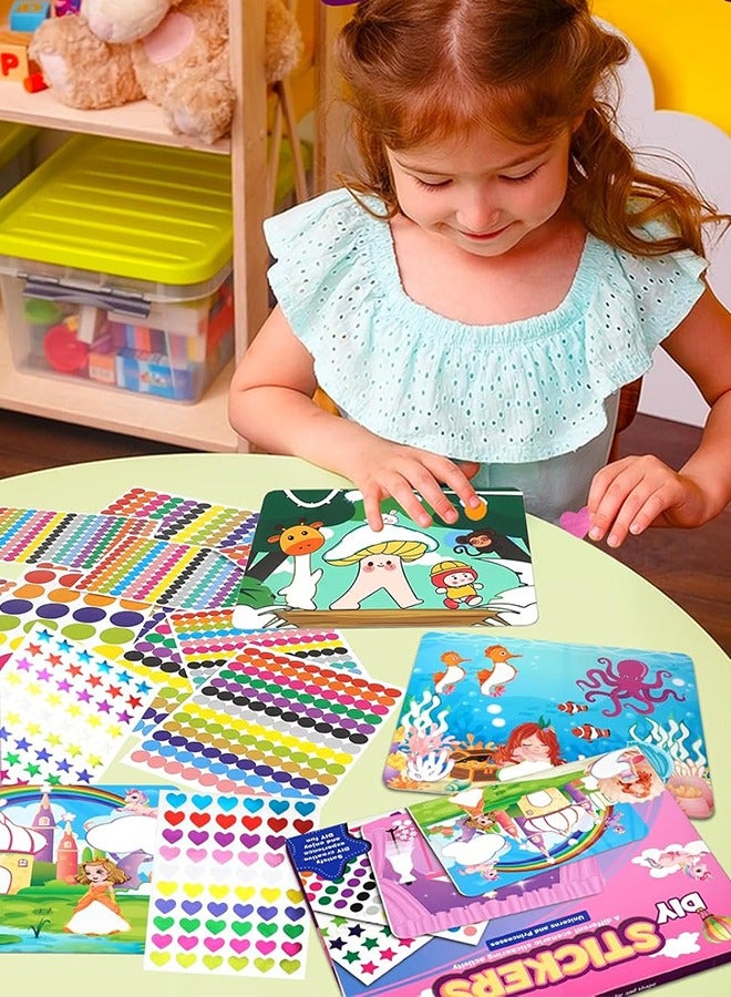 Organizer Art Activity Cartoon Sticker, No Mess Sticker Art for Kids, Craft Kits, DIY Activity, Gifts for Boys & Girls Ages 3, 4, 5, 6, 7, Travel Toys - Image 2