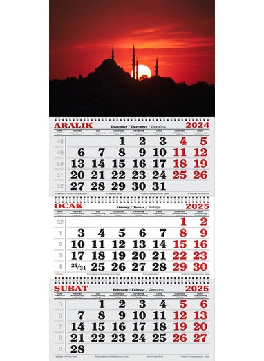 GENC DIJITAL BASKI GENC DIGITAL PRINTING 2025 Sailor Calendar-Sunset 