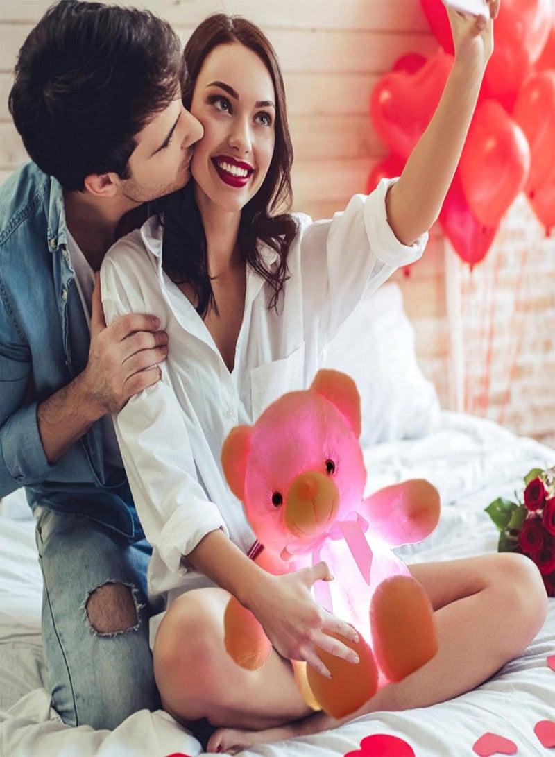 جي جوت لعبة دببة LED محشوة بالحيوانات | ألعاب حيوانات محشوة LED دمية دب للأطفال - ألعاب دب مع حجرة بطارية  - Image 3