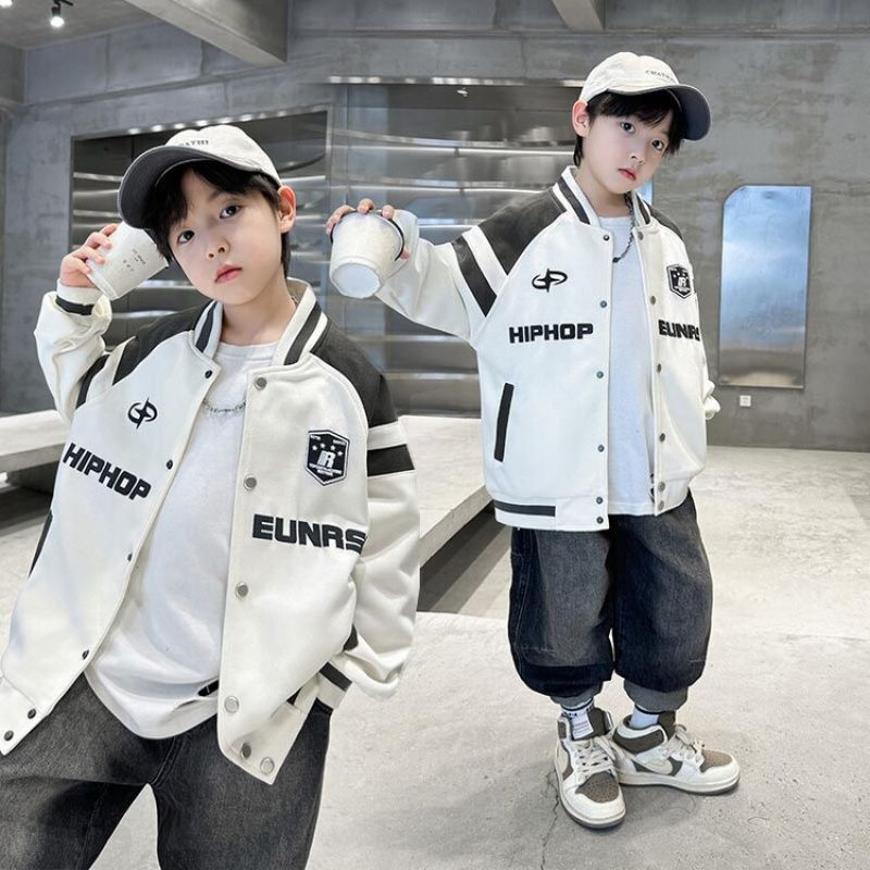 Quality Original Large Boys Autumn New Baseball Coat - Image 1