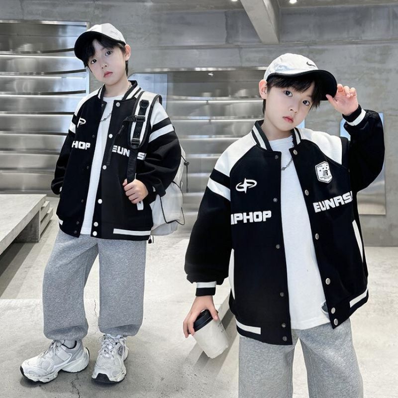 Quality Original Large Boys Autumn New Baseball Coat - Image 4