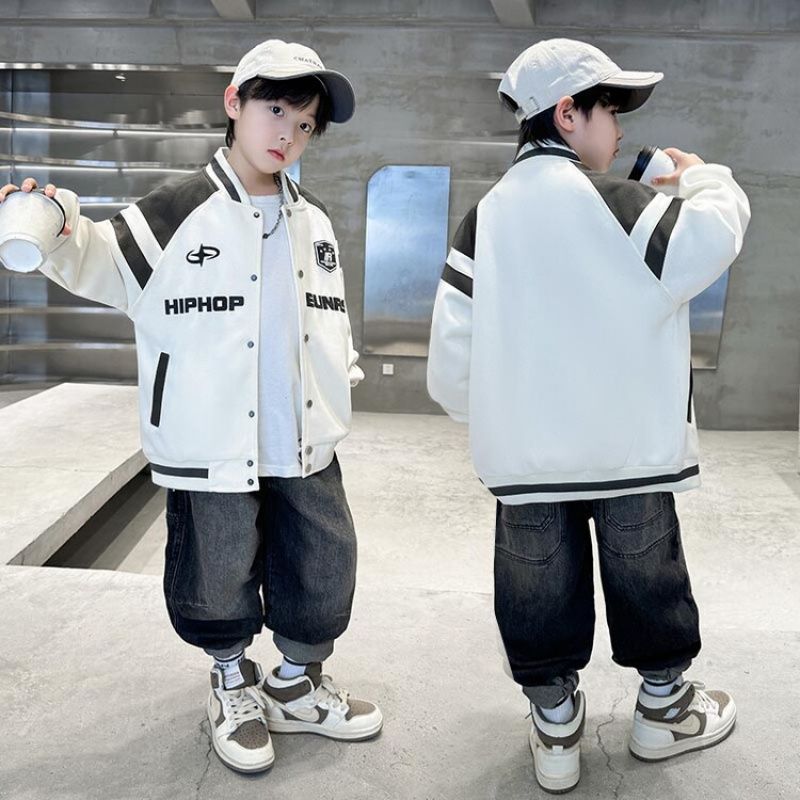 Quality Original Large Boys Autumn New Baseball Coat - Image 3