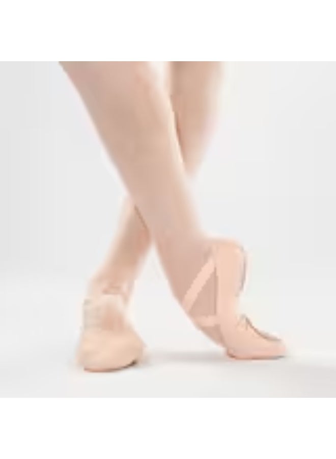 STAREVER Women's Split-Sole Canvas Demi-Pointe Ballet Shoes - Salmon  - Image 3