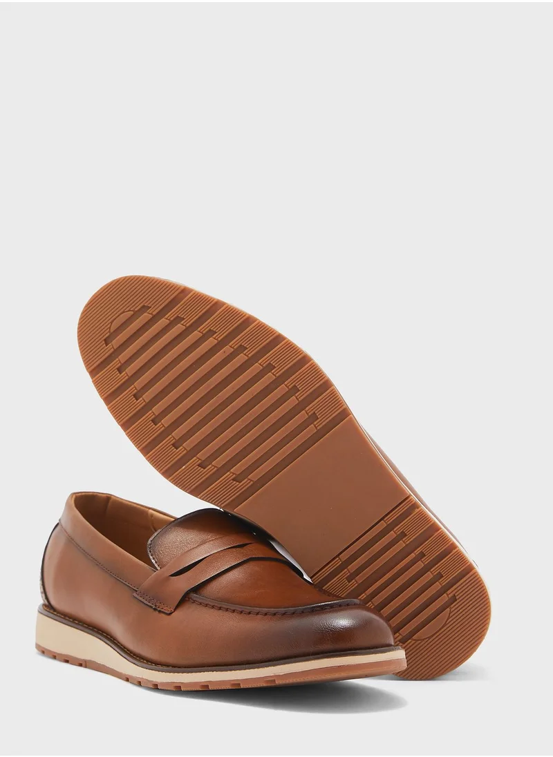 Robert Wood Faux Leather Casual Slip Ons