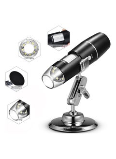 Generic 1600X USB Digital Microscope with 8 LED Lights, Compatible with PC/Mobile/Tablet, with Metal Stand and USB-C & Micro USB Converter - for Students, Hobbyists, and Research  - Image 4