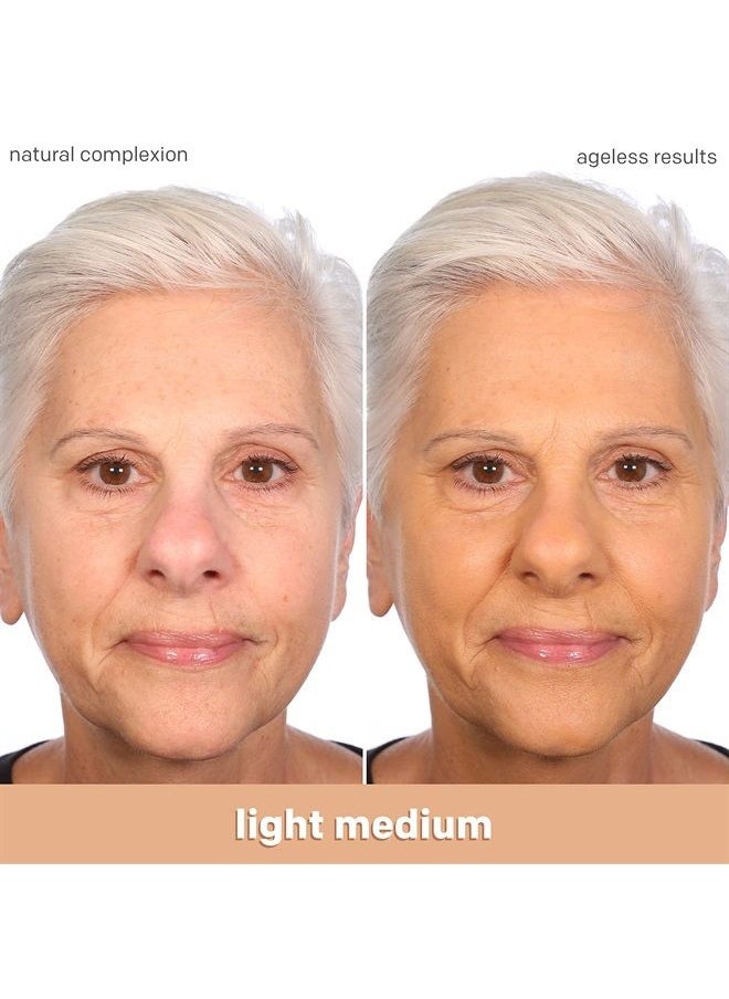 Almay Anti-Aging Foundation, Smart Shade Face Makeup with Hyaluronic Acid, Niacinamide, Vitamin C & E, Hypoallergenic-Fragrance Free, 200 Light Medium, 1 Fl Oz (Pack of 1)  - Image 4