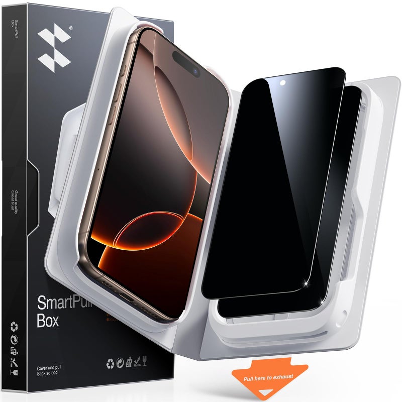 سمارت ديفل SMARTDEVIL 2 Pack MyView Privacy for iPhone 16 Pro Screen Protector - Image 1