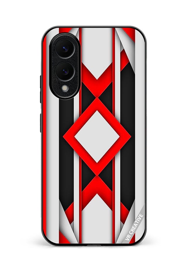 VR CREATIVE Protective Case Cover For Samsung Galaxy S25 Edge Abstract Design Multicolour