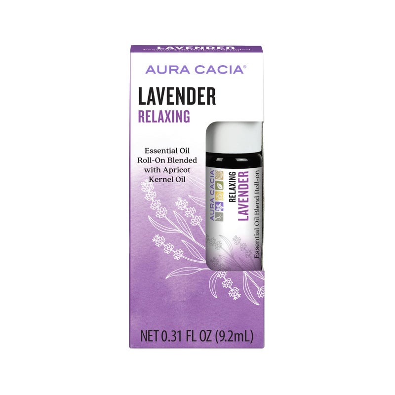 Aura Cacia Oil Roll-On, Lavender, 0.31 Fluid Ounce - Image 1