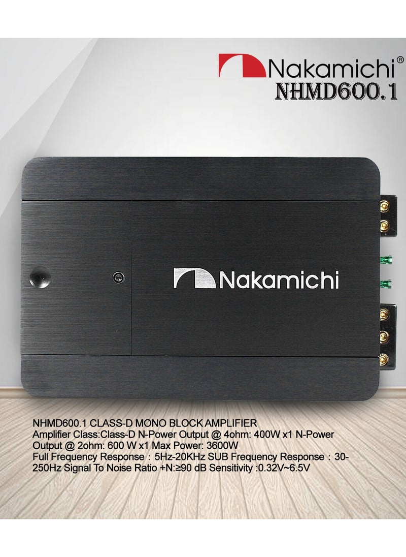 NAKAMICHI - Nhmd600.1 Nakamichi Class-D Mono Block Amplifier - Image 1