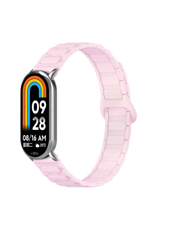 For Mi Band 9/8/7/6/5 Strap Creative Chinese Summer Women's Niche Armored Wristband NFC-Color:A- Fine Armor-pink-Specifications:For XiaomiBracelet 9 Strap [connector]]
