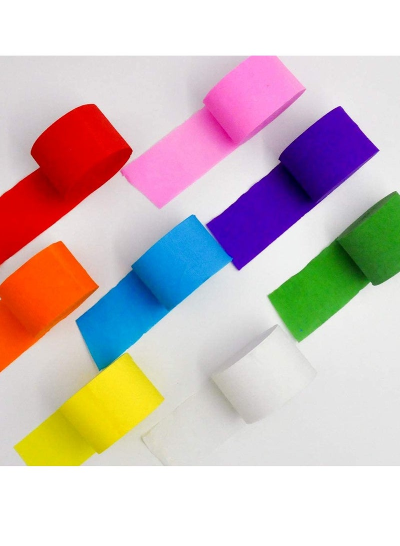 Terabyte CREPE PAPER STREAMER 1.5INCH (PACK OF 20) MULTICOLORS - Image 2