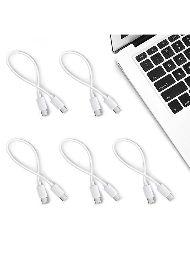 Smays 1 Foot Short USB C to C Cable 5-Pack, 12-Inch Type C to C Charging Cords  - Image 3