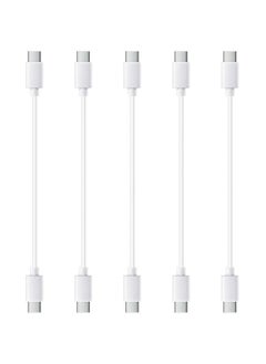 Smays 1 Foot Short USB C to C Cable 5-Pack, 12-Inch Type C to C Charging Cords  - Image 1