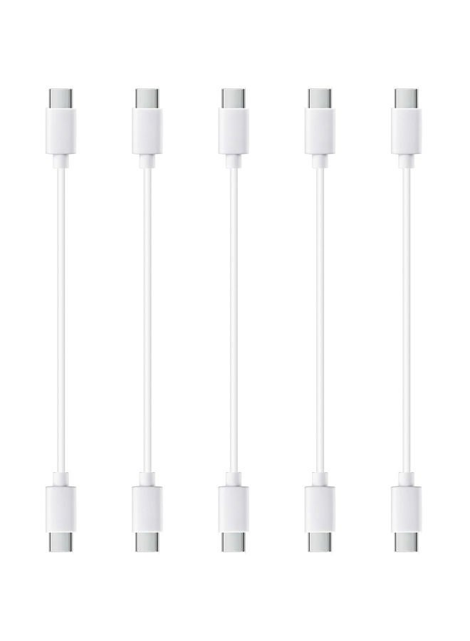 Smays 1 Foot Short USB C to C Cable 5-Pack, 12-Inch Type C to C Charging Cords  - Image 1