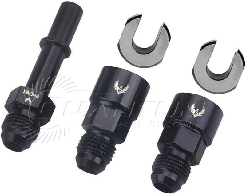 HFP QFS-FTK-AN8 Quantum Fuel Rail Line Fitting Kit for Corvette LS1 -8AN - Image 4