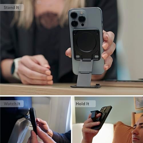 Kenu Stance+ 10-in-1 MagSafe Super Gadget, Magnetic Tripod Stand, Car Vent+Dash+CD Mount, Finger Holder, Airplane Mount, Selfie Stick, More - Image 4