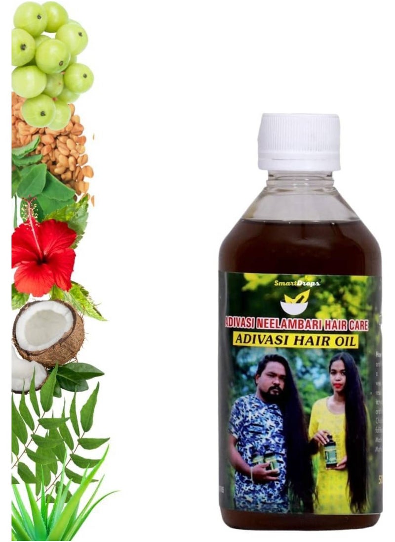 Adivasi Neelambari - Adivasi Neelambari Herbal Hair Oil | Nilambari Adivasi Hair Oil Original | Original Adivasi Hair Oil For Women And Men 200ml - Image 1