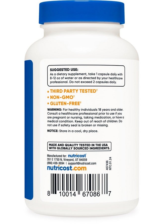 كبسولات نيوتريكوست بورون ٥ ملغ، ٢٤٠ كبسولة نباتية - خالية من الغلوتين وغير معدلة وراثيًا - Image 3