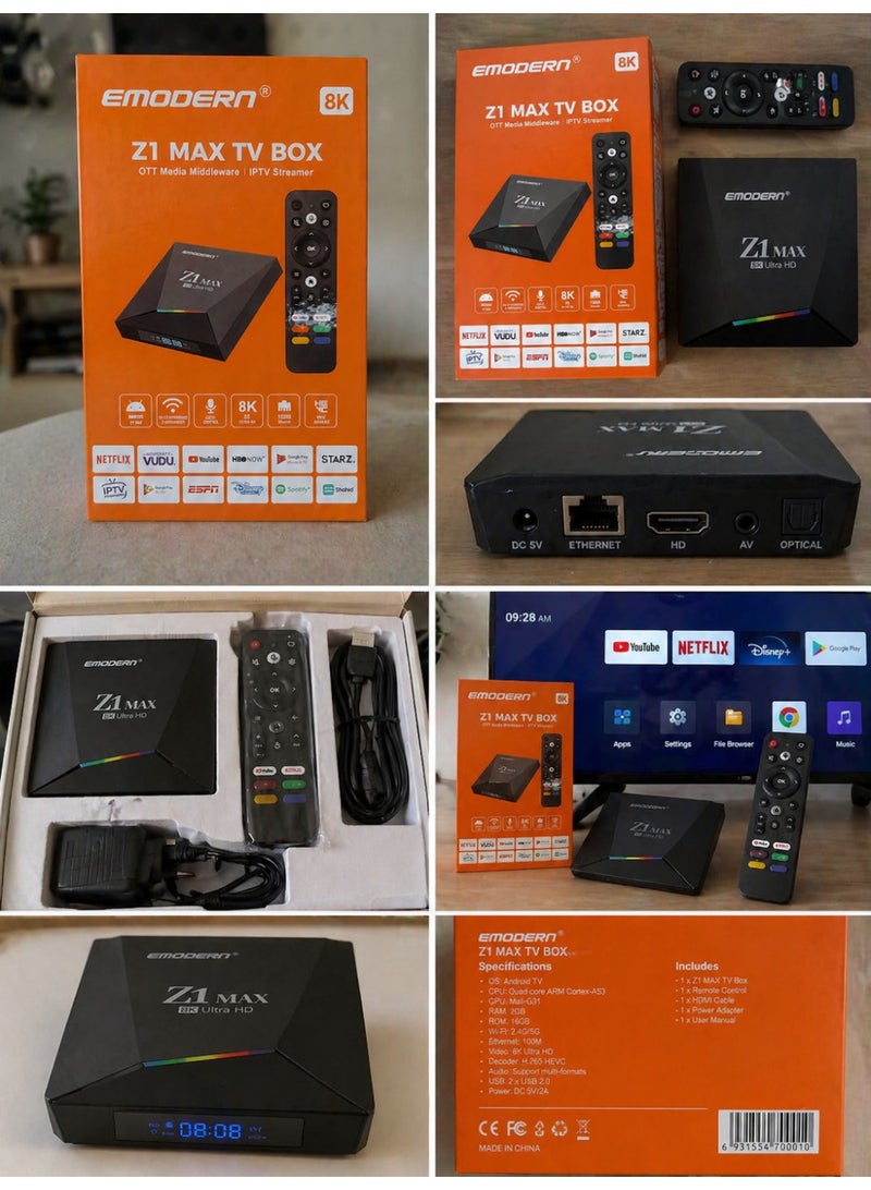 EMODERN Z1 Max 8K TV Box – Ultimate Smart Streaming Power - Image 2