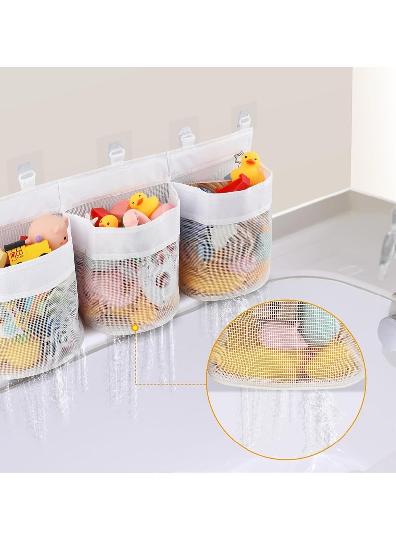 Bath Toy Storage Bag, Bath Toy Hanging Organizer Net, Bath Toy Mesh Bag, Storage and Sorting Of Toys, Ideal for Bathroom Organizer, Bathtub Toy Holder for Easy Access and Sorting of Toys  - Image 3