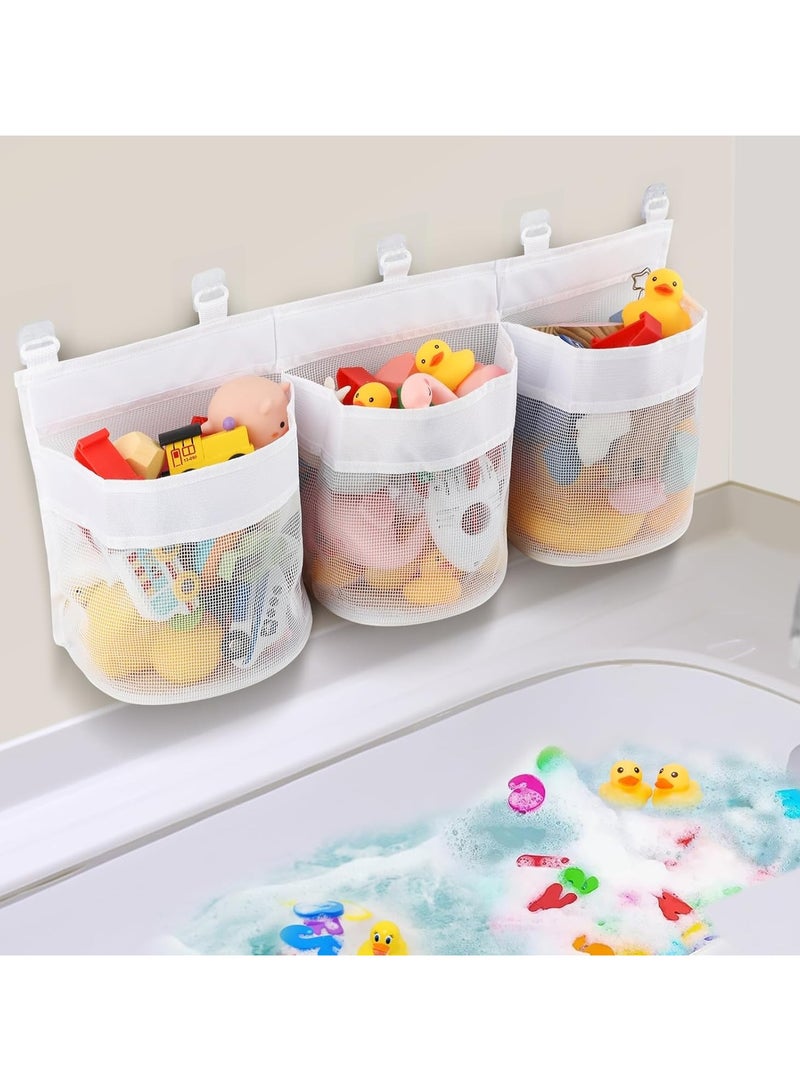Bath Toy Storage Bag, Bath Toy Hanging Organizer Net, Bath Toy Mesh Bag, Storage and Sorting Of Toys, Ideal for Bathroom Organizer, Bathtub Toy Holder for Easy Access and Sorting of Toys  - Image 4