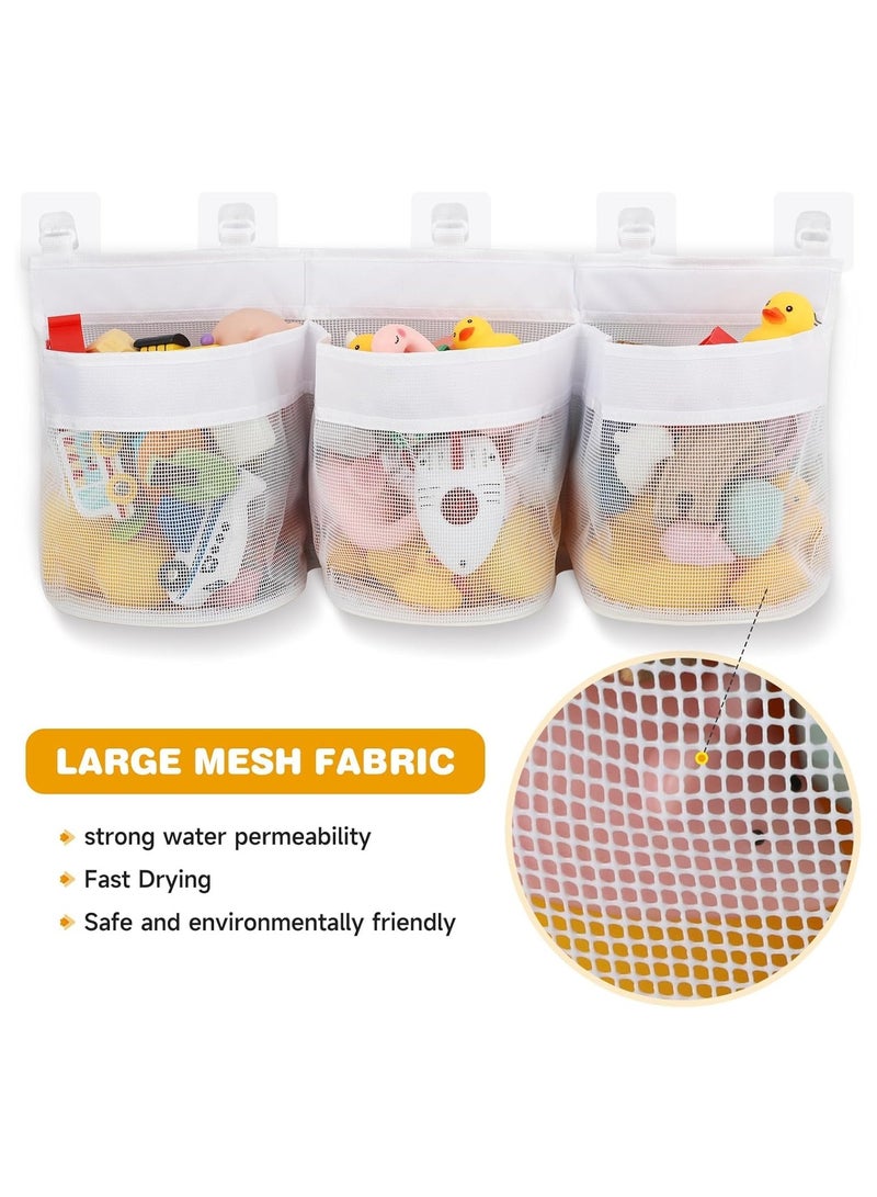 Bath Toy Storage Bag, Bath Toy Hanging Organizer Net, Bath Toy Mesh Bag, Storage and Sorting Of Toys, Ideal for Bathroom Organizer, Bathtub Toy Holder for Easy Access and Sorting of Toys  - Image 5