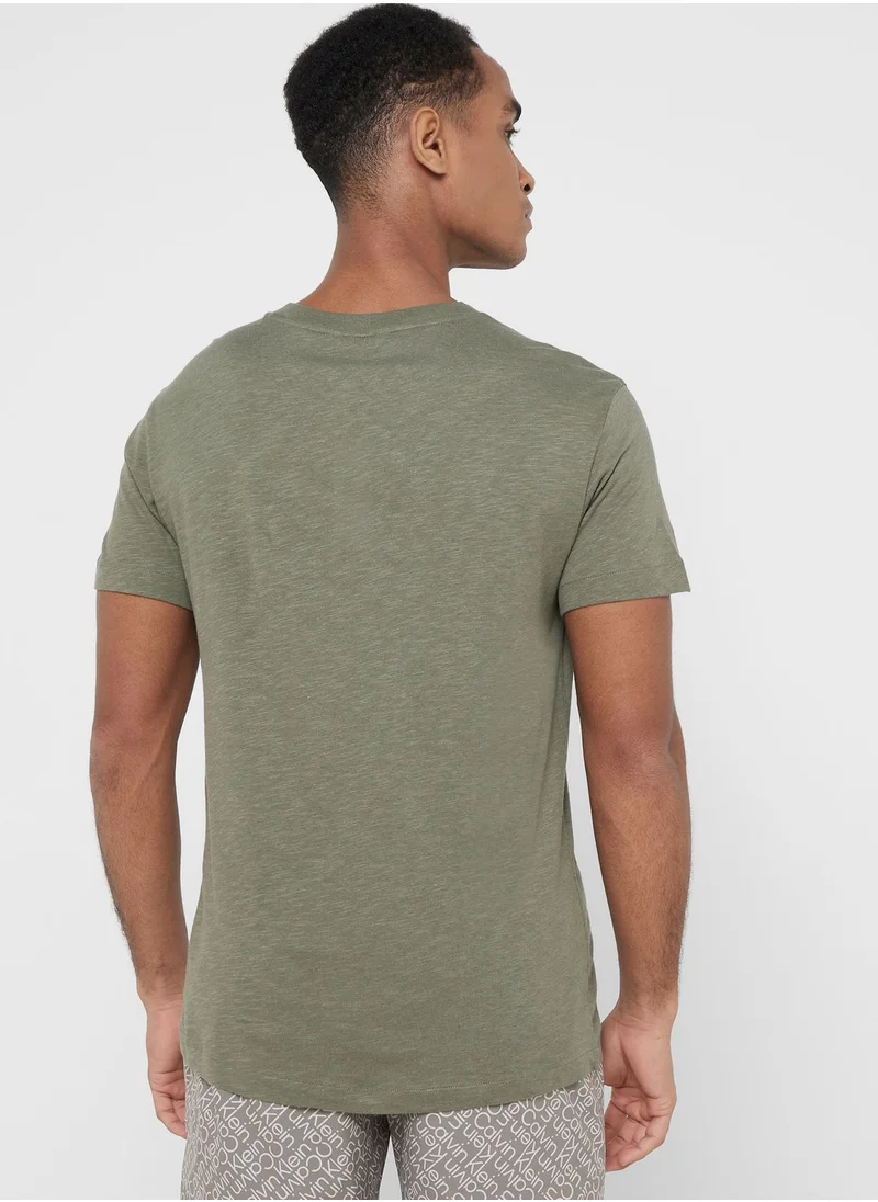 CALVIN KLEIN Logo Crew Neck T-Shirt